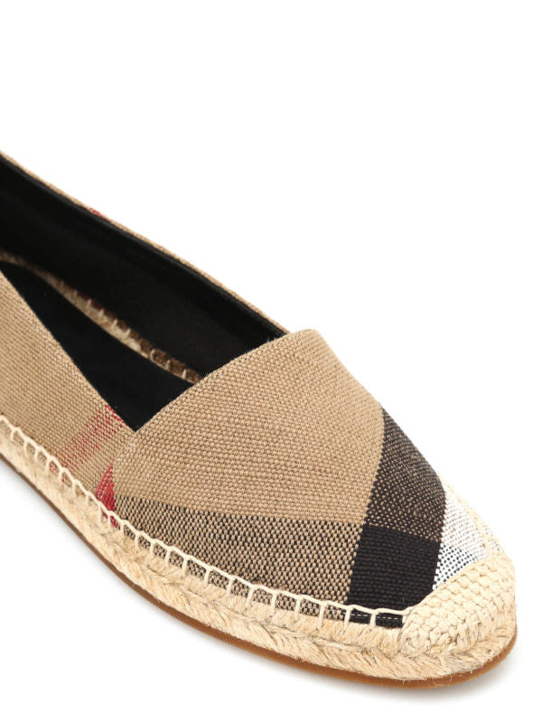 BURBERRY BRIT Logo Flat Espadrrilles
