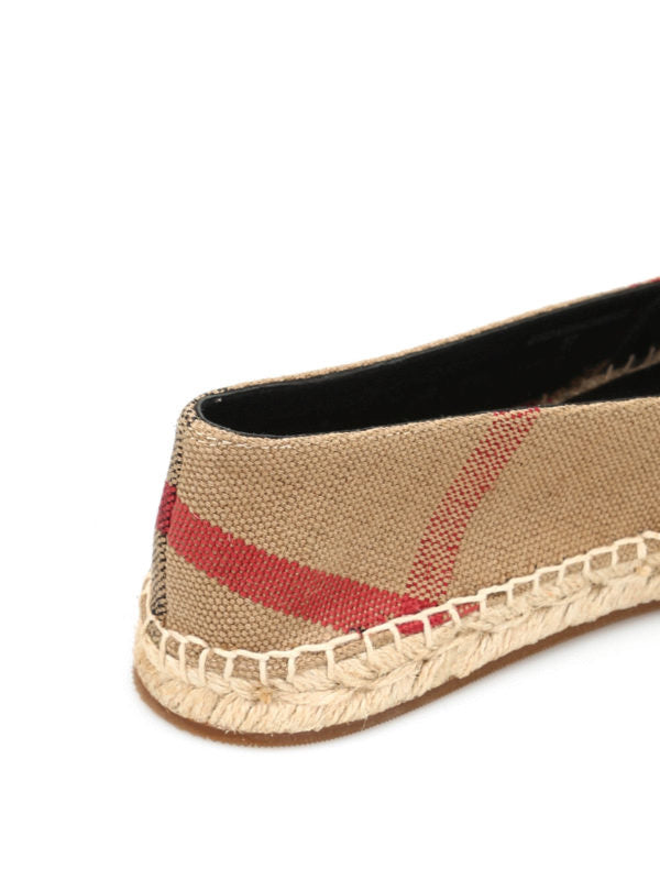BURBERRY BRIT Logo Flat Espadrrilles