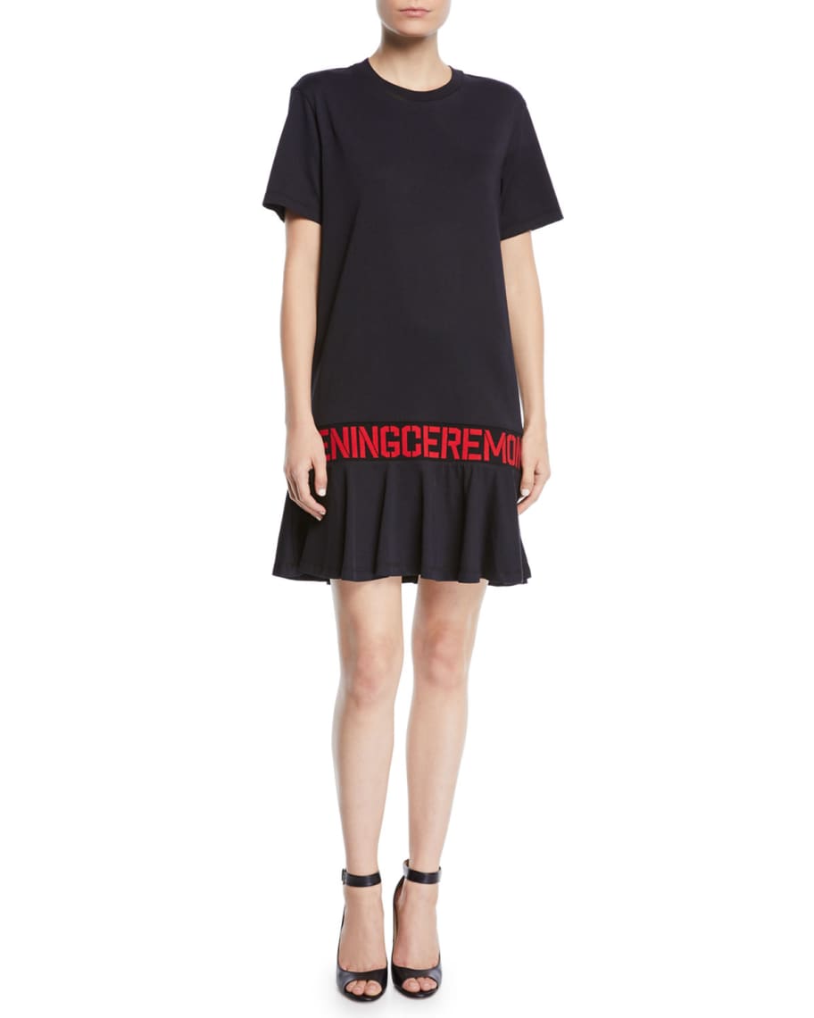 OPENING CEREMONY black dress with red print