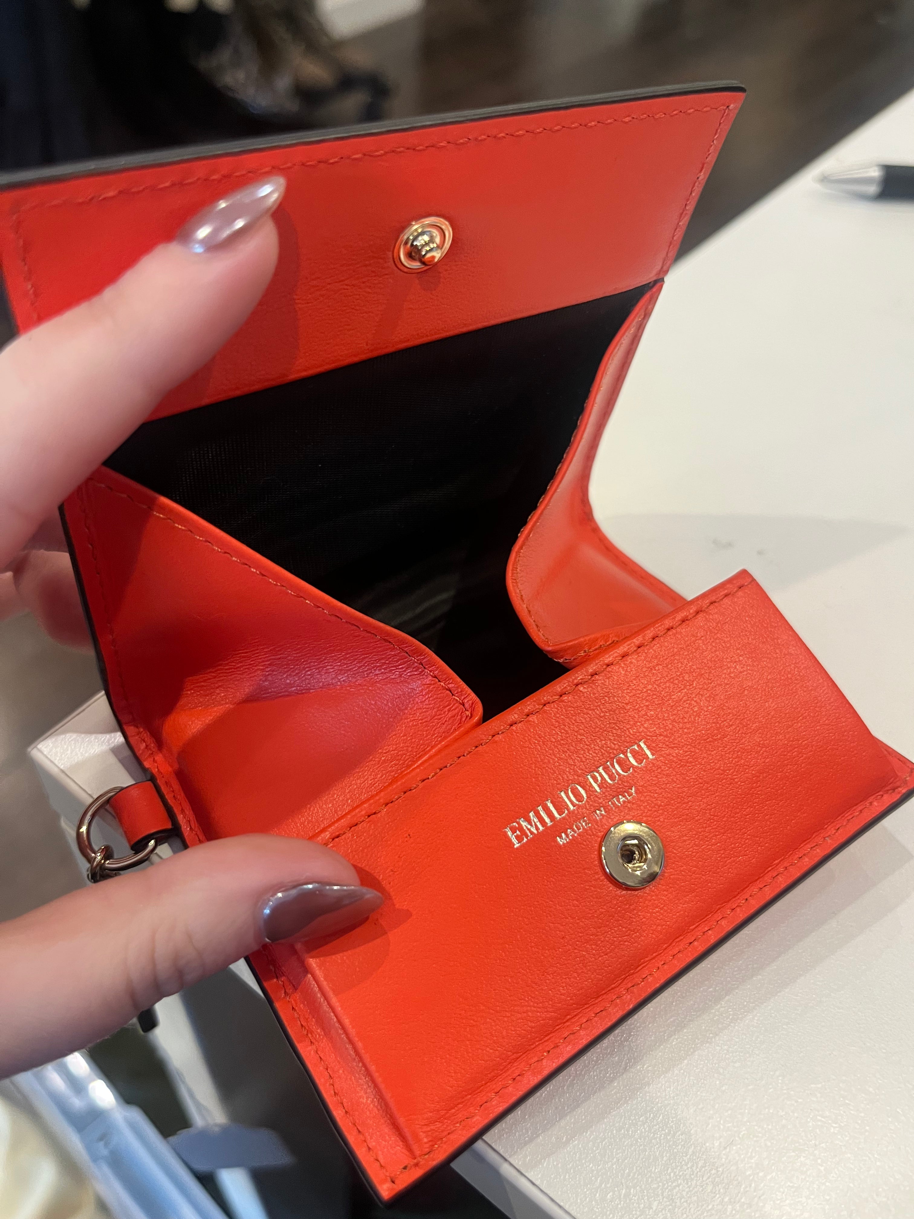 EMILIO PUCCI card holder keychain