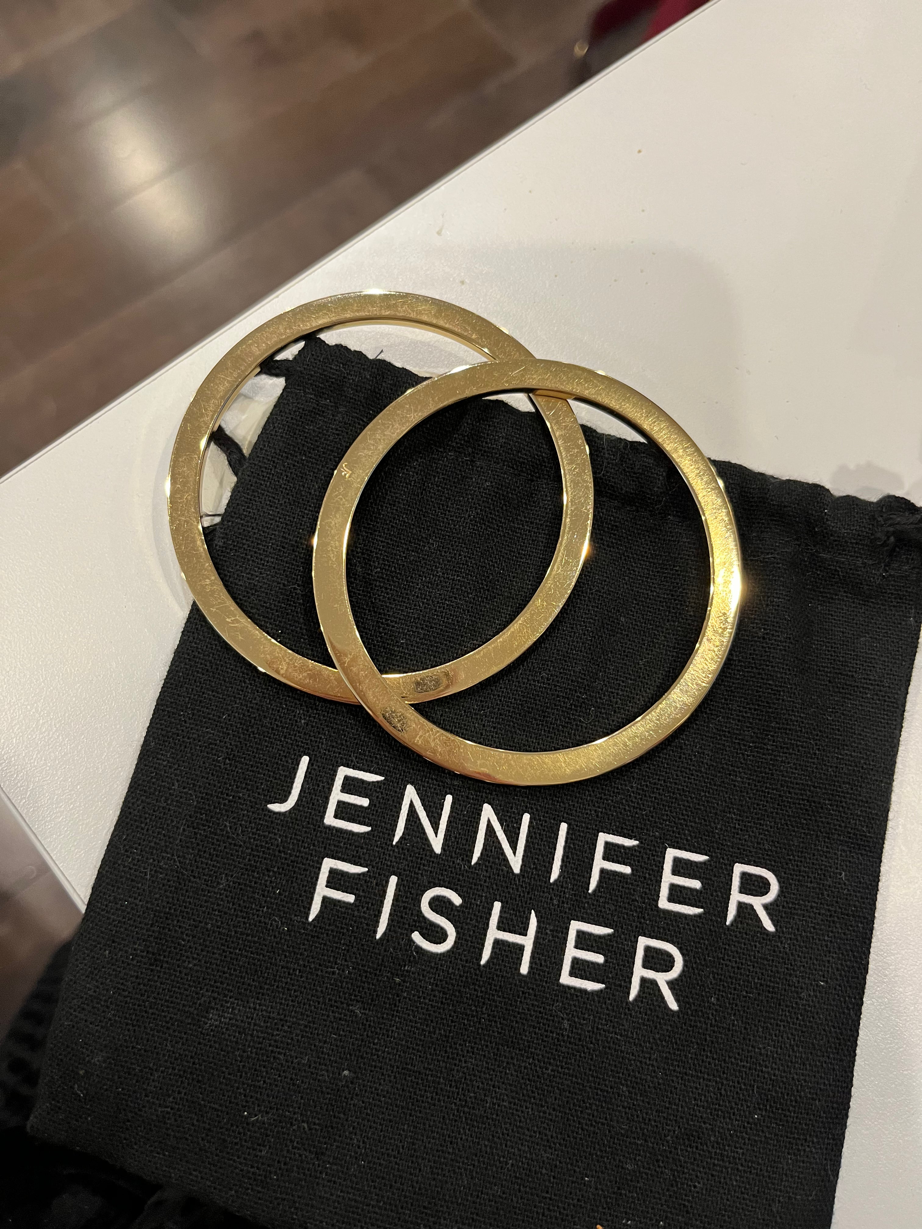 Jennifer Fisher Gold Bangle Bracelets