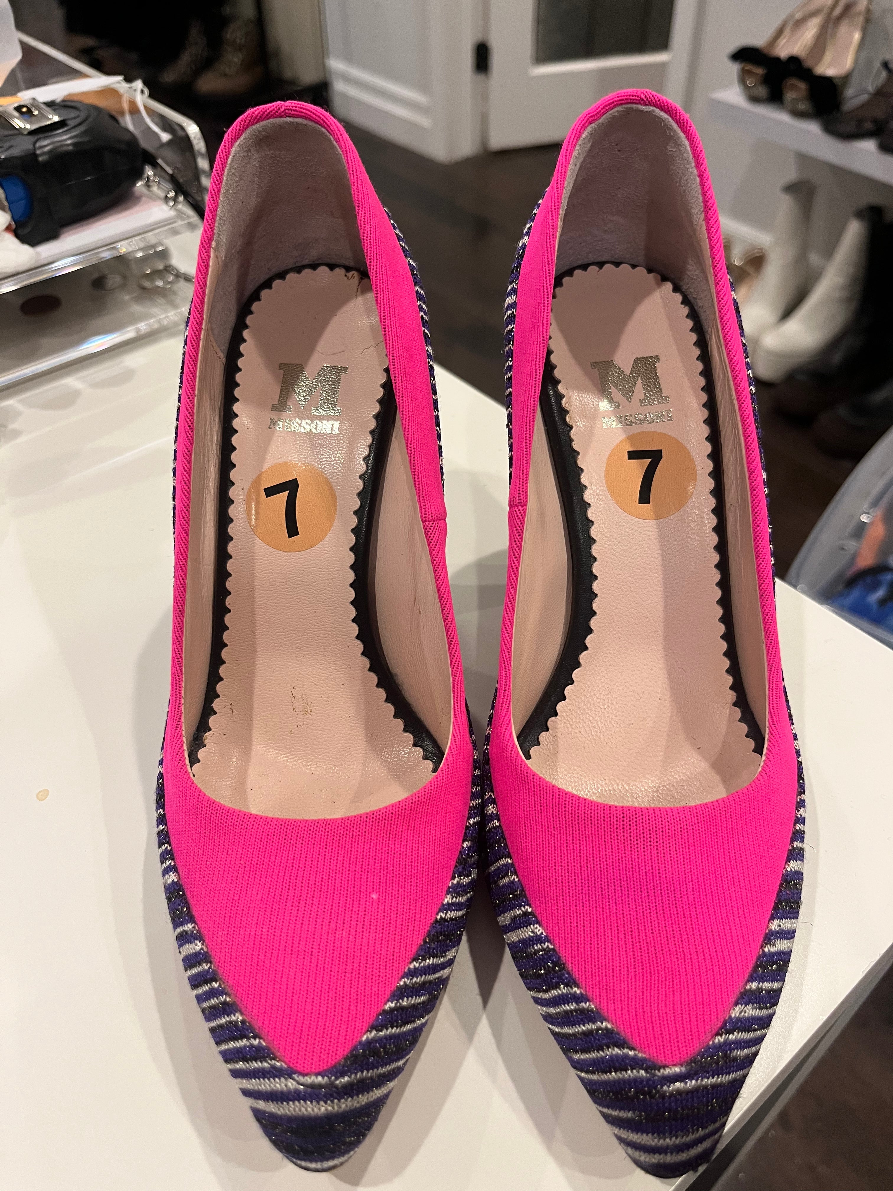 MISSONI purple/pink pump