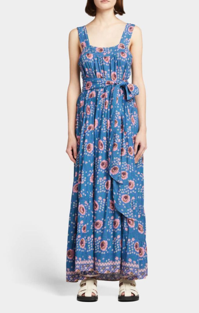 Natalie Martin - Jasmine Square- Neck Maxi Dress
