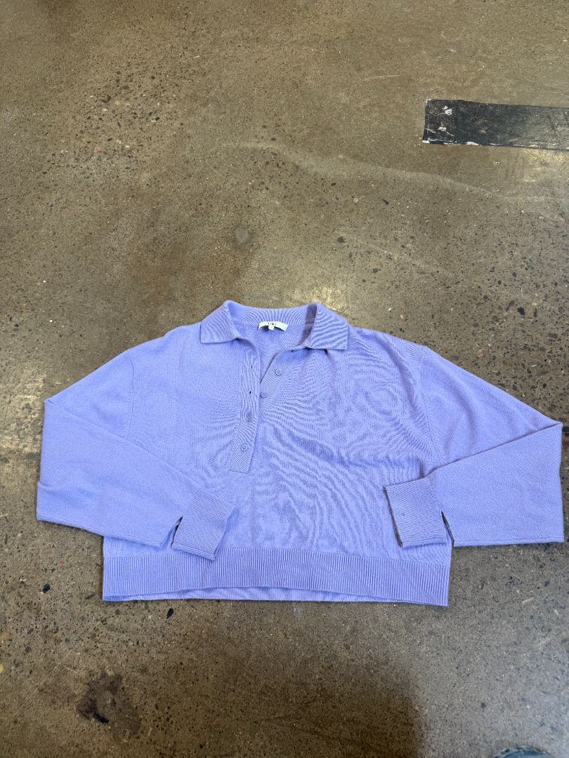 Tibi - Wool & Cashmere Polo Sweater