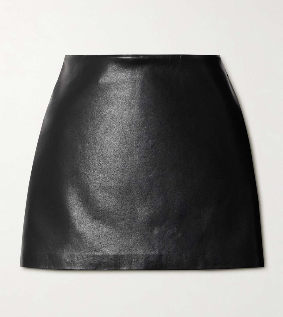 AGOLDE - Recycled Leather Mini Skirt
