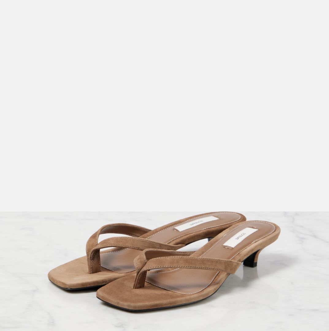 TOTEME - Suede Thong Sandals