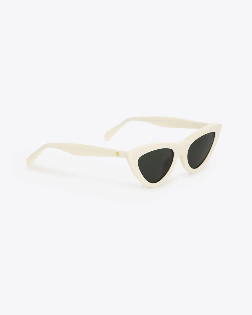 ANINE BING white cat eye sunglasses
