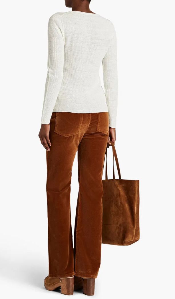 Nili Lotan - Cotton-blend Velvet Pants