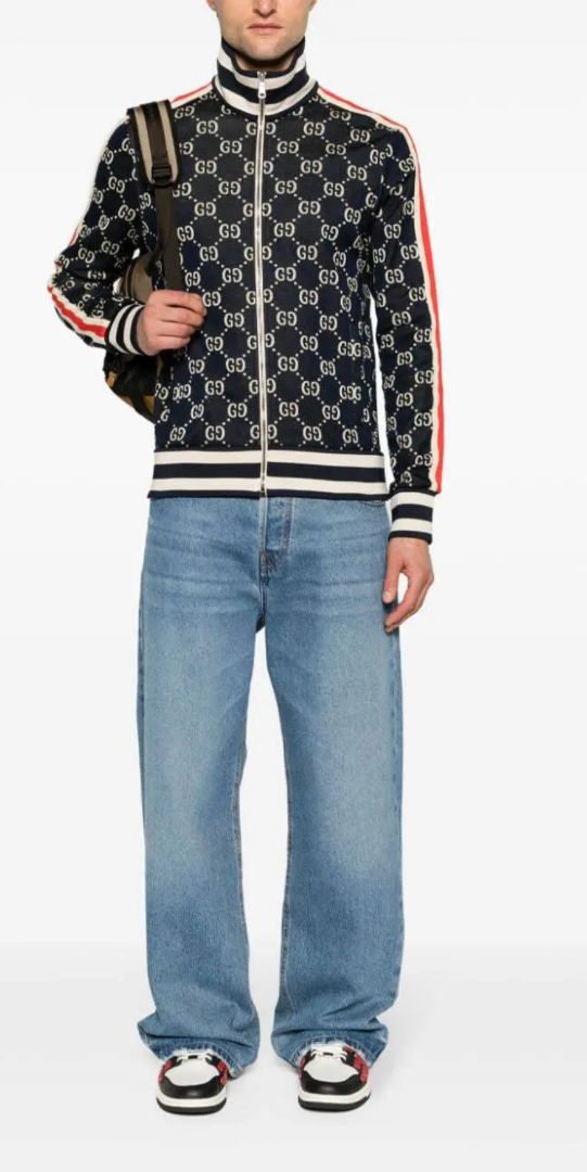 Gucci  - GG Jacquard Zip Up