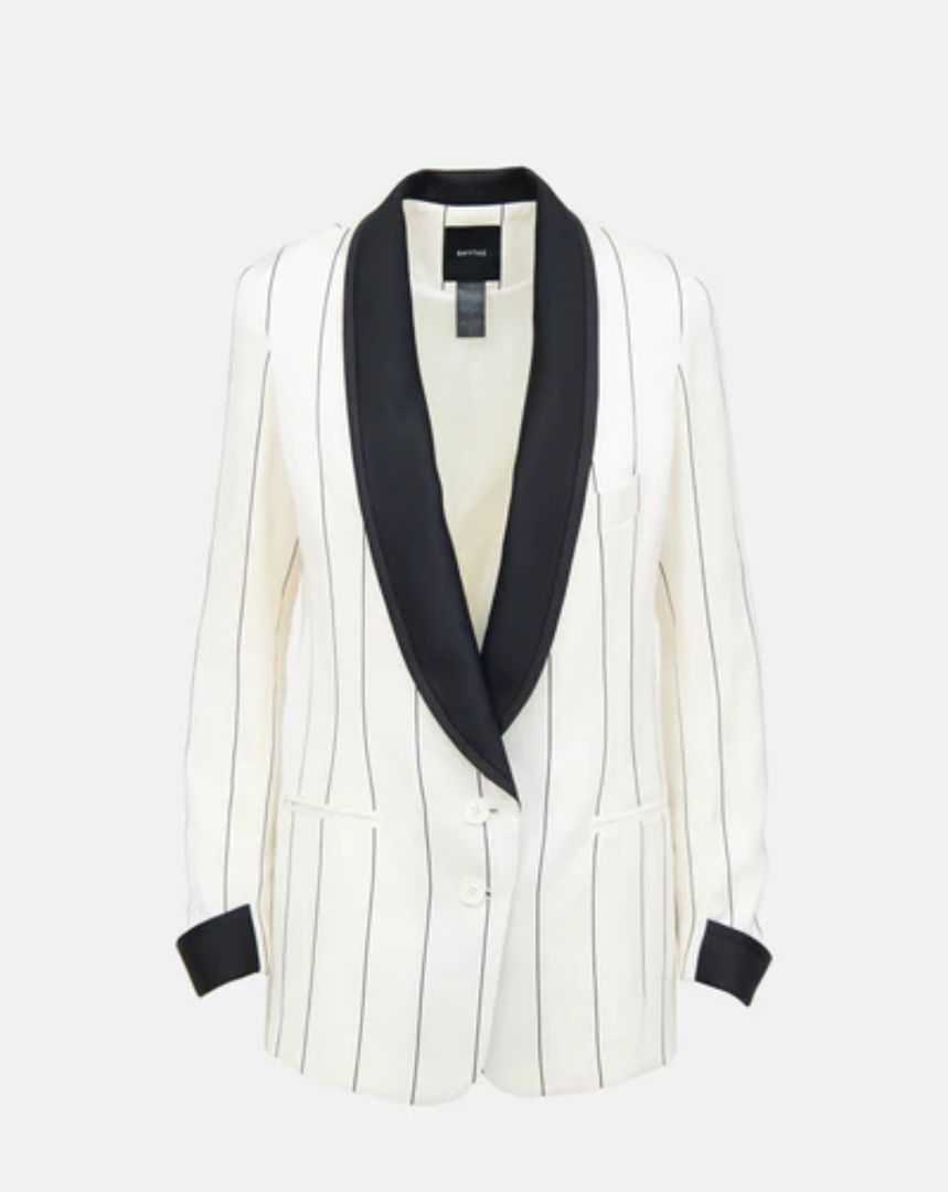 Smythe - Pinstripe Tuxedo Blazer