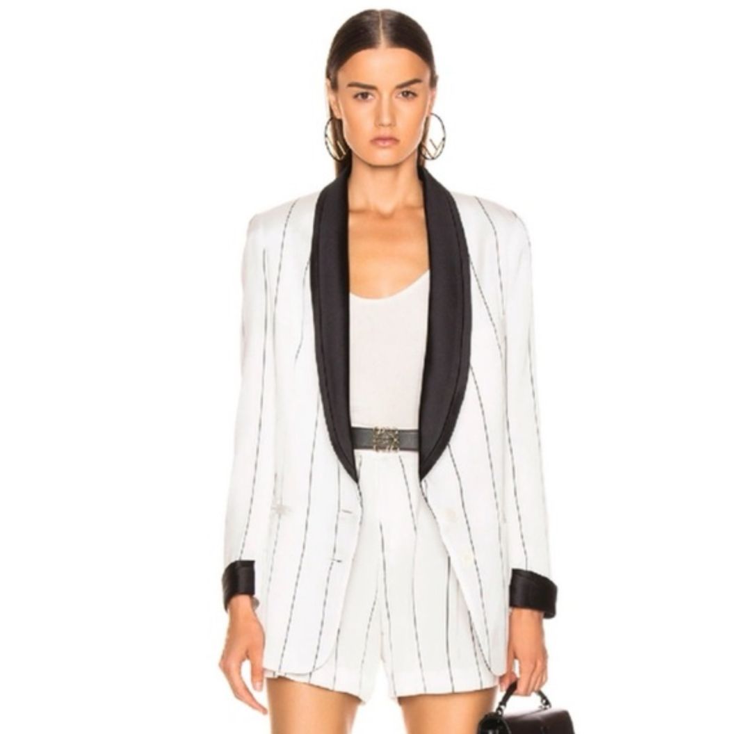 Smythe - Pinstripe Tuxedo Blazer