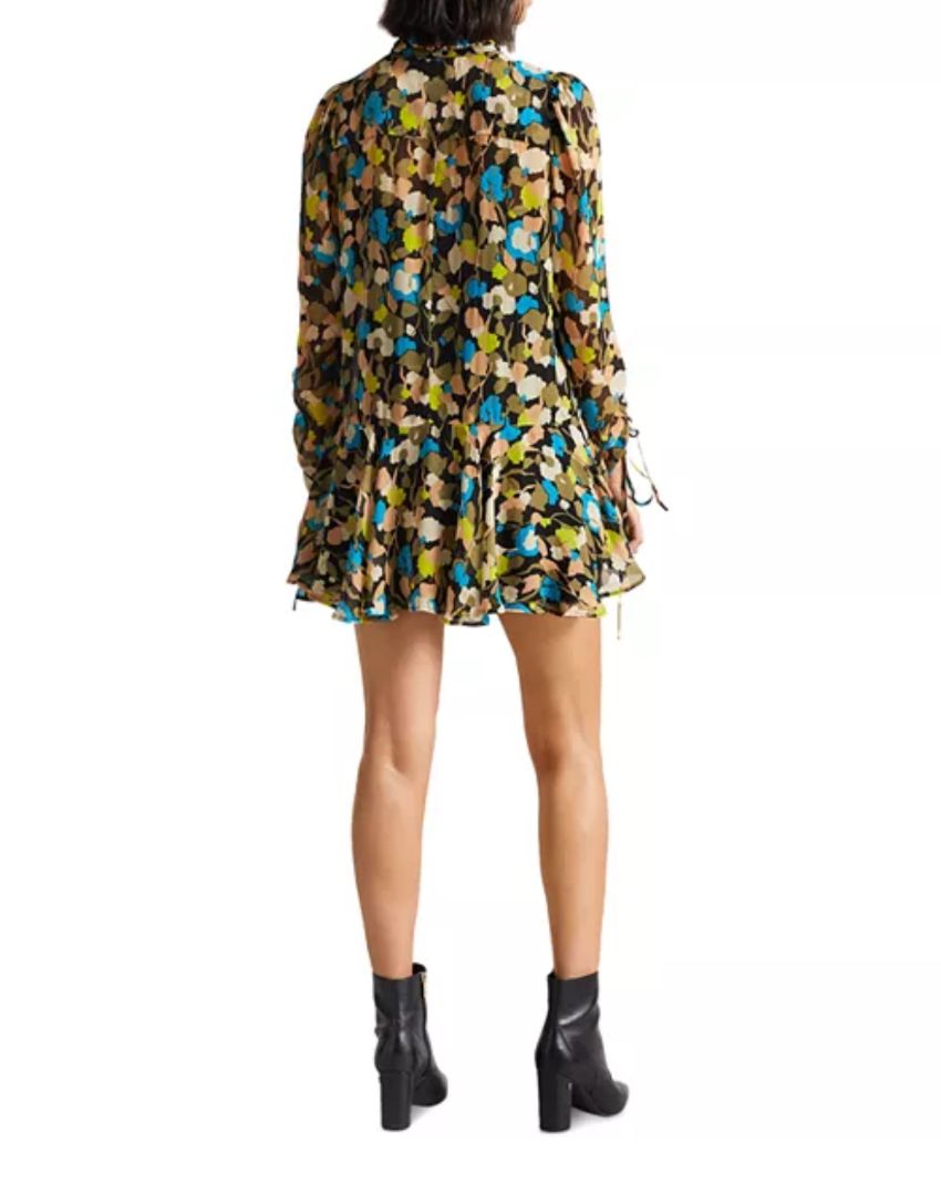 TED BAKER - Hariiee Printed Dropped Waist Dress