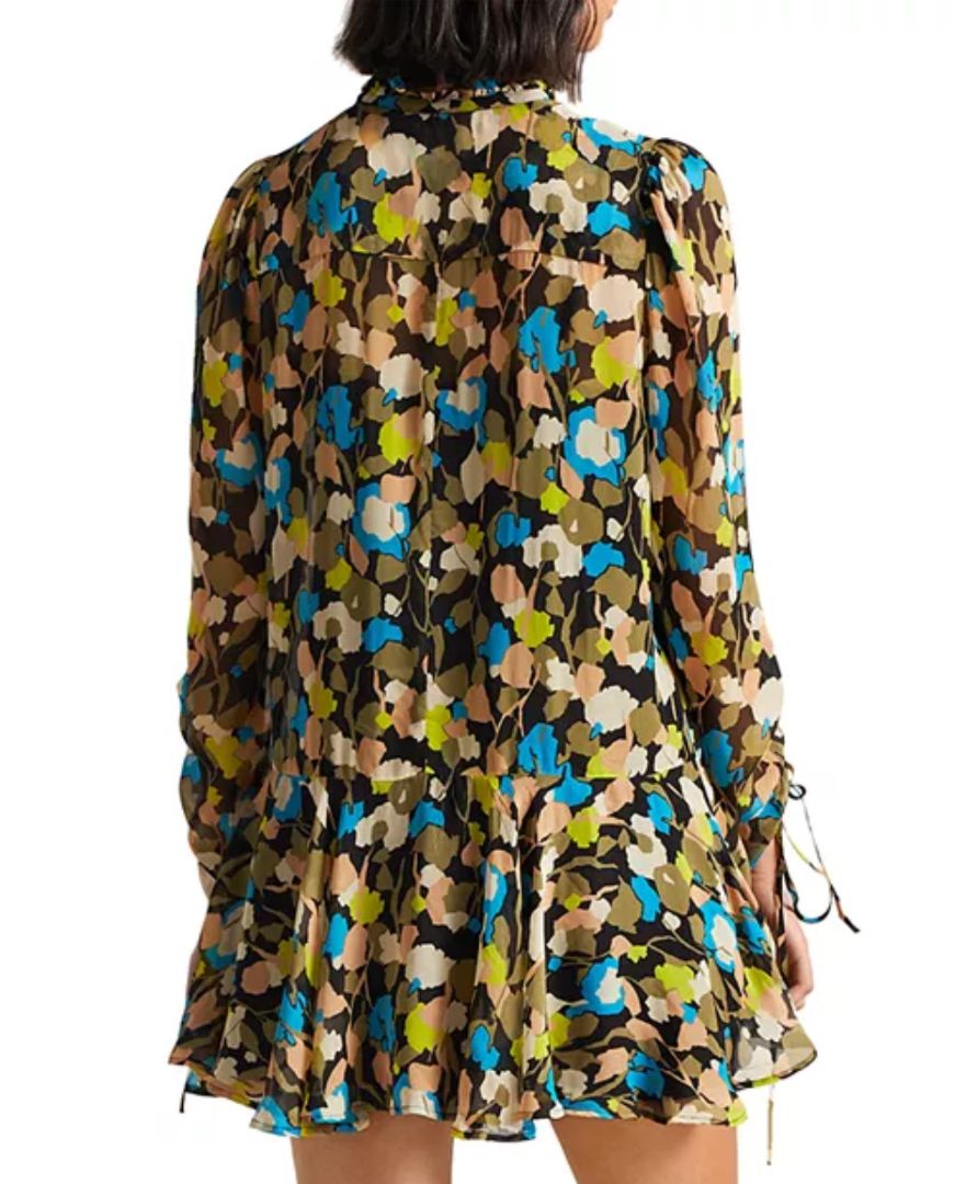 TED BAKER - Hariiee Printed Dropped Waist Dress