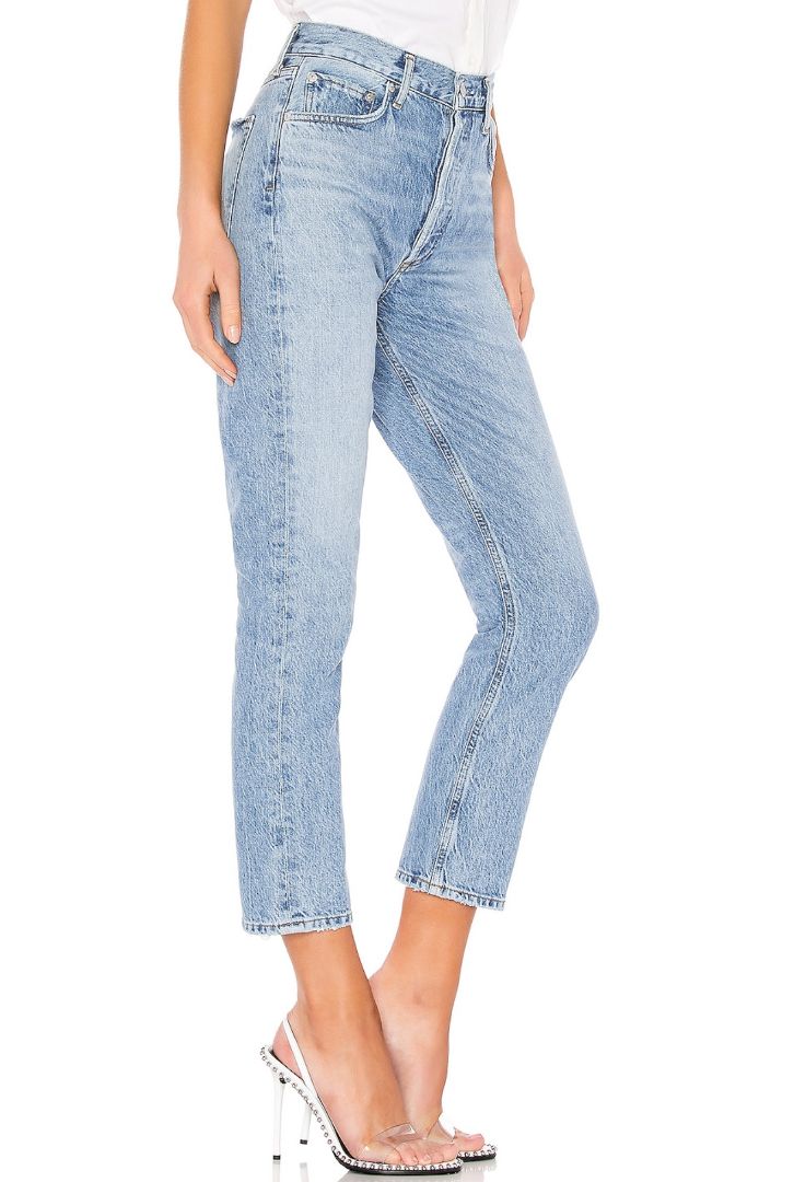 Agolde - Riley high rise crop straight