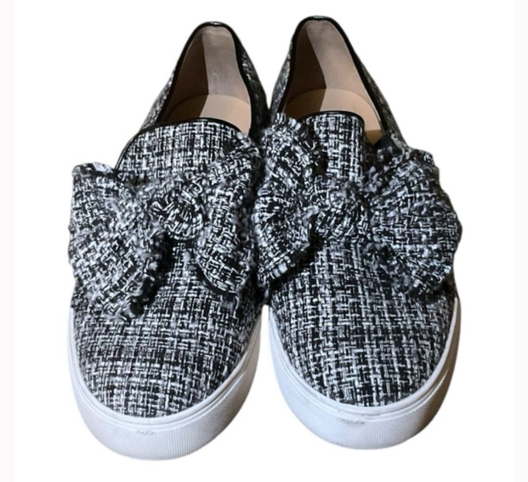 Karl Lagerfeld - Esme Bow Tweed Slip On