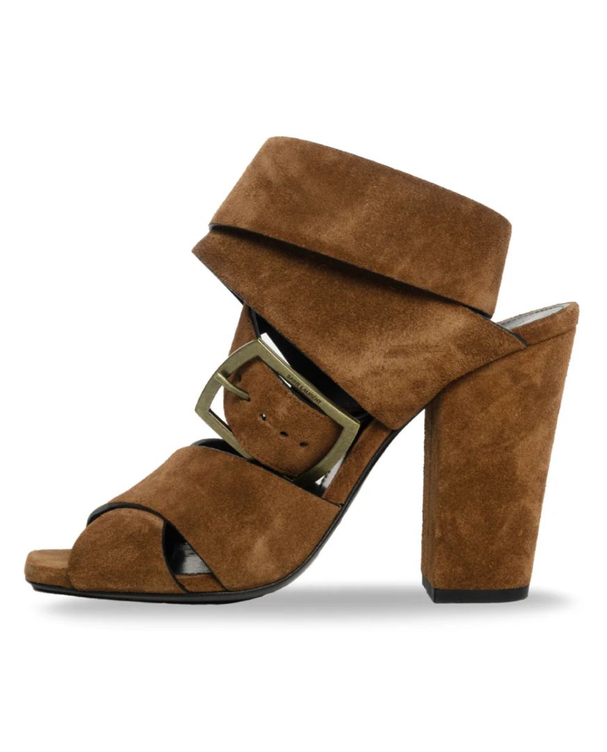 Saint Laurent - Suede Oak Sandals