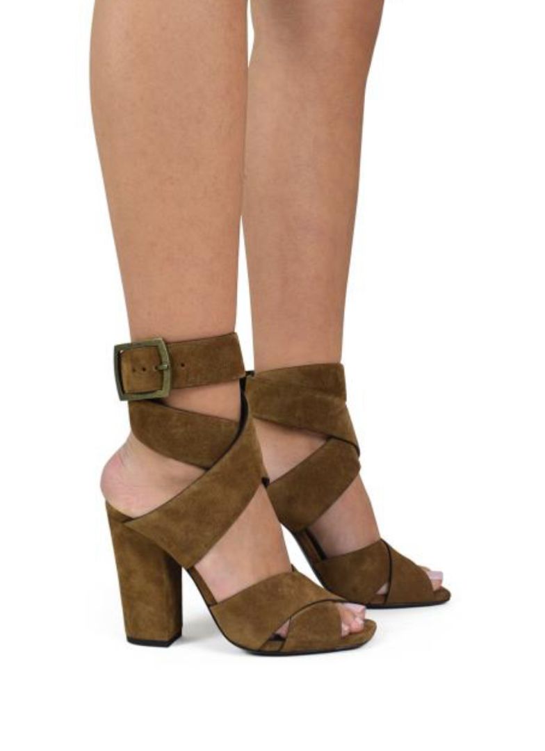 Saint Laurent - Suede Oak Sandals