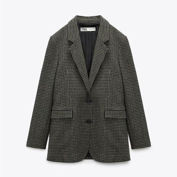 Zara - houndstooth blazer