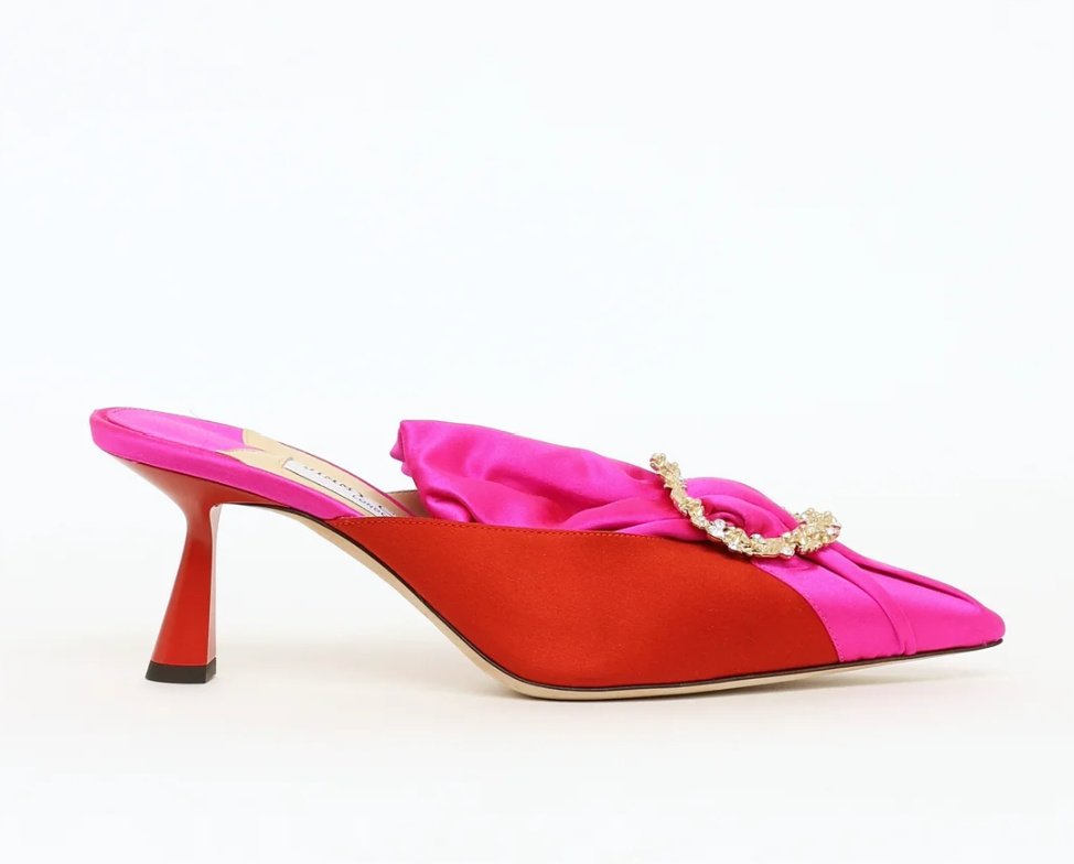 Jimmy Choo Fuchsia & Lulla 65 Mule