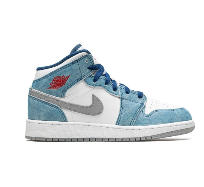 Jordan Kids Air Jordan 1 Mid SE "French Blue" sneakers