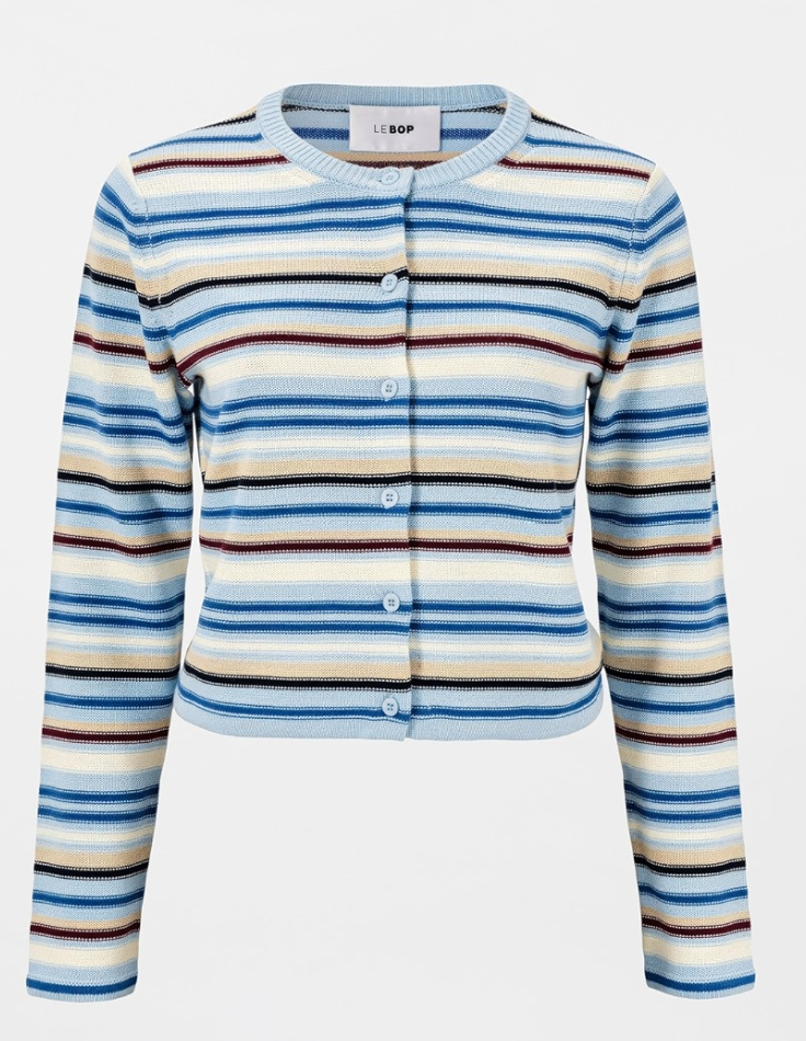 LE BOP Mara Cropped Cardigan