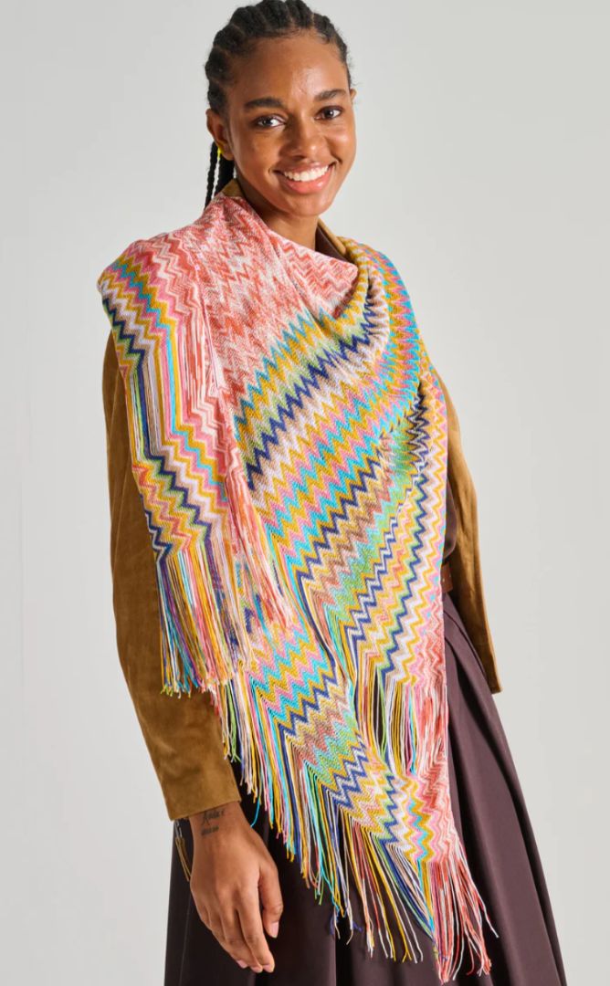 missoni Multicolored woven poncho