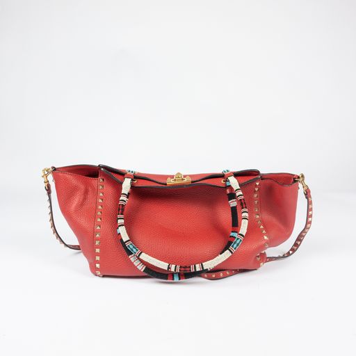 Valentino - Rockstud and Beaded Tote Bag