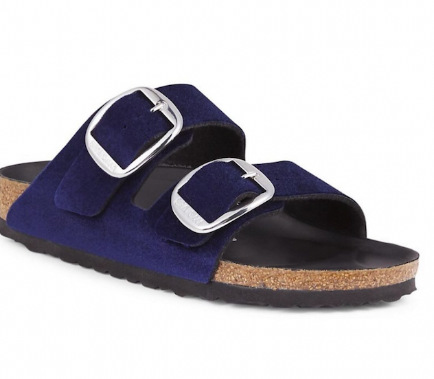 Birkenstock Velvet Buckle Sandals