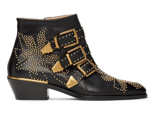 CHLOE studded boots with buckles