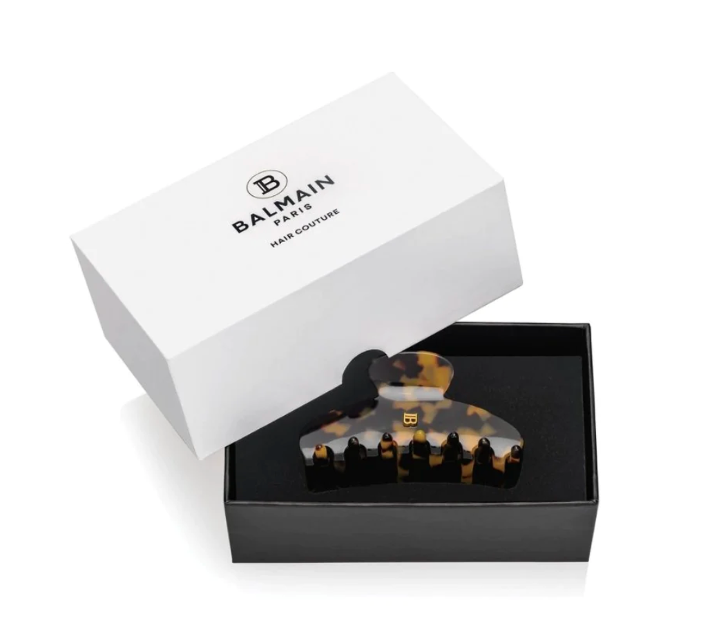 BALMAIN logo hair clip