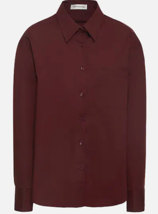 THE FRANKIE SHOP 100% cotton button up top