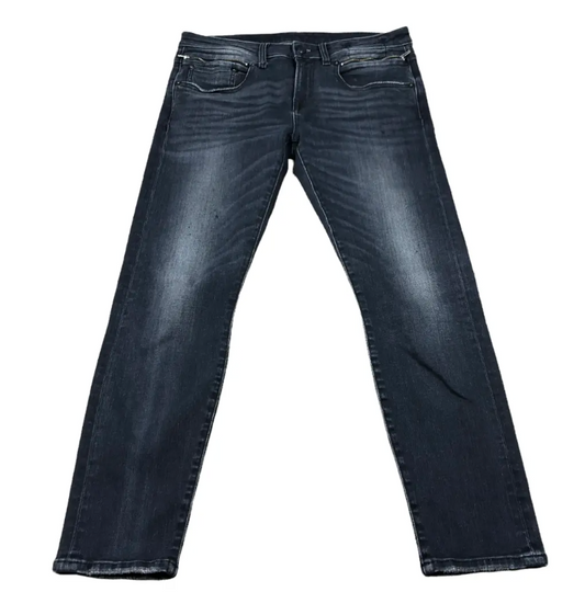 R13 biker boy jeans in strummer black