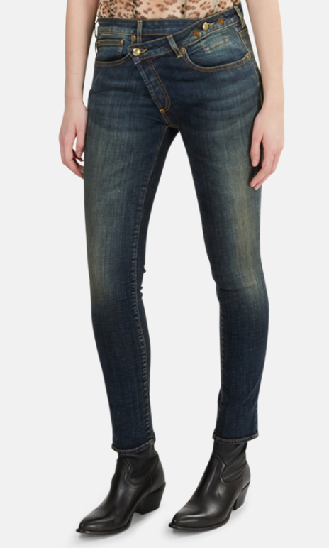 R13 crossover skinny jeans