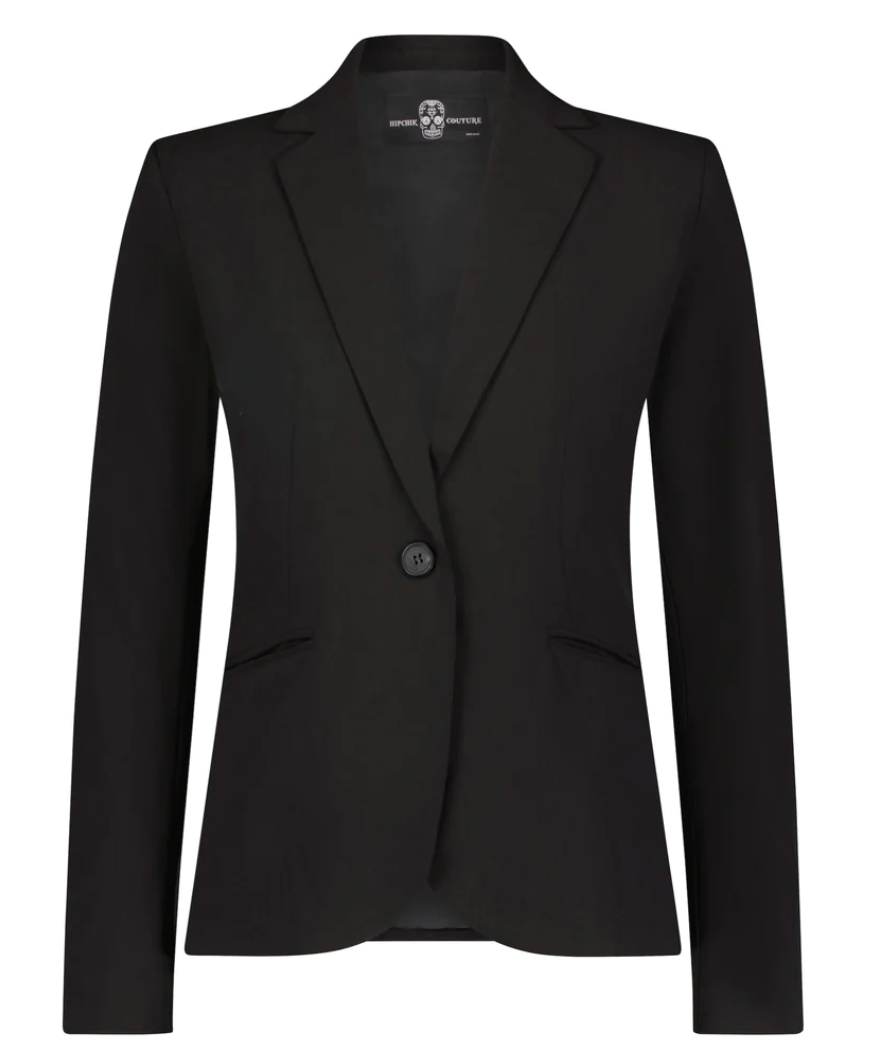 HIPCHICK COUTURE blazer with happy face on back