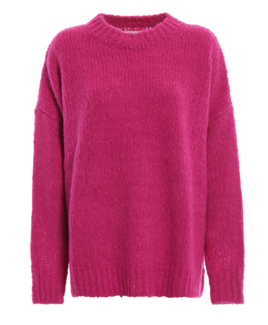 ISABEL MARANT ETOILE Hot Pink Alpaca Sweater