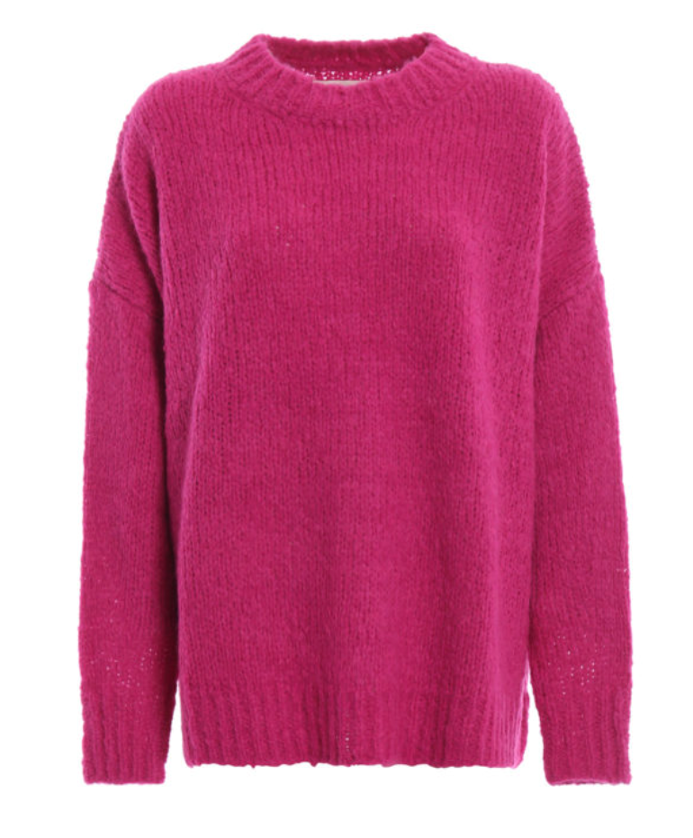 ISABEL MARANT ETOILE Hot Pink Alpaca Sweater