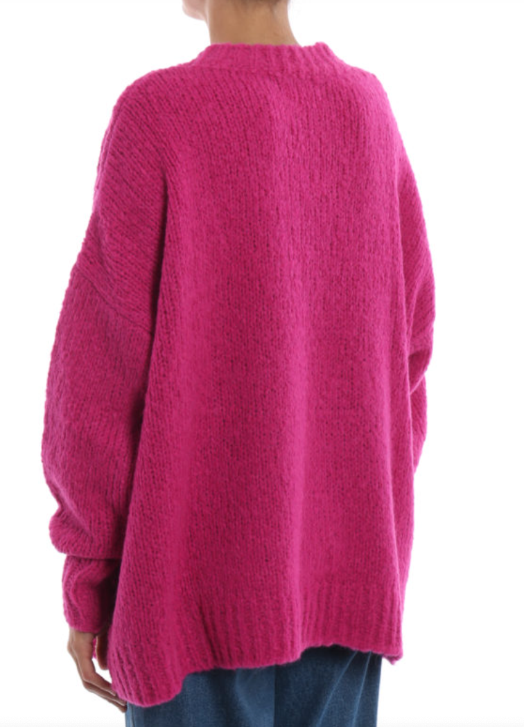 ISABEL MARANT ETOILE Hot Pink Alpaca Sweater