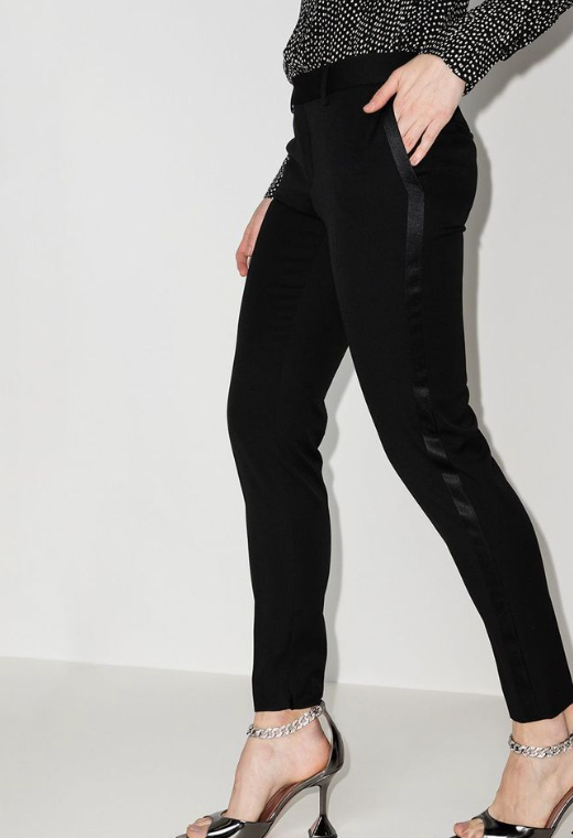 SAINT LAURENT black tuxedo pant