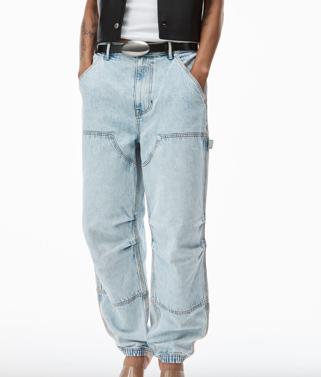 ALEXANDER WANG - double front carpenter pant in denim