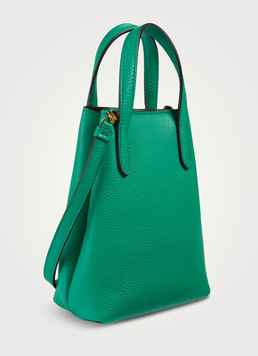 SALVATORE FERRAGAMO gancini mini bag in emerald green with dustbag