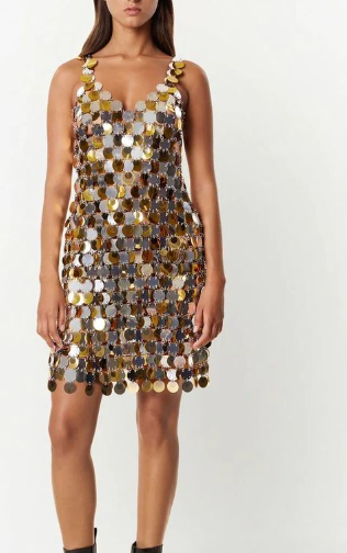 Pre-Loved RABANNE x H&M sequin disco dress