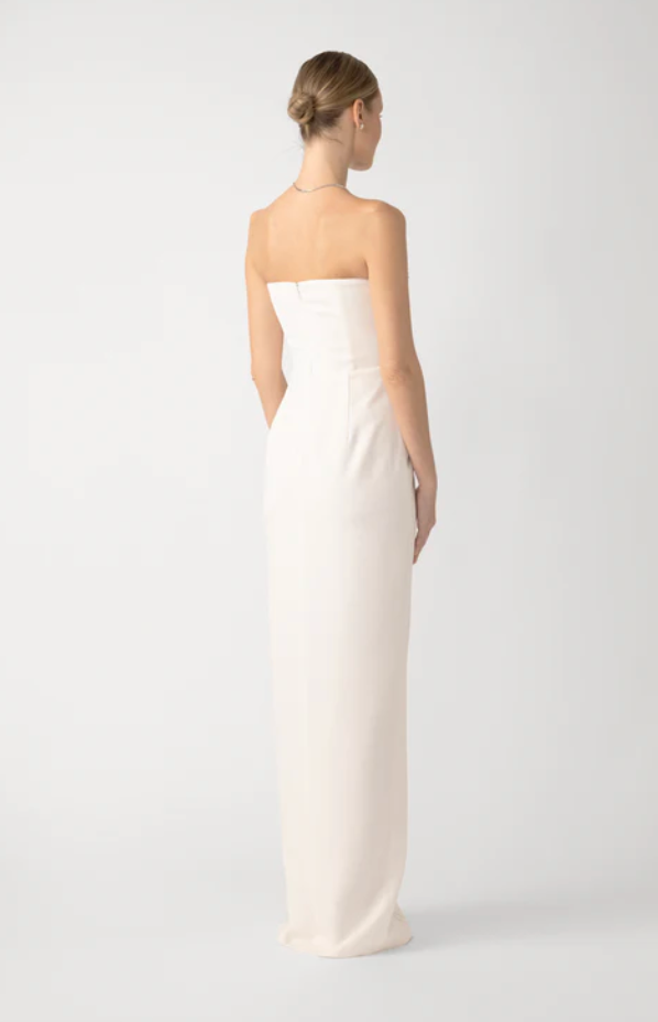 White SAU LEE florence strapless gown, 2
