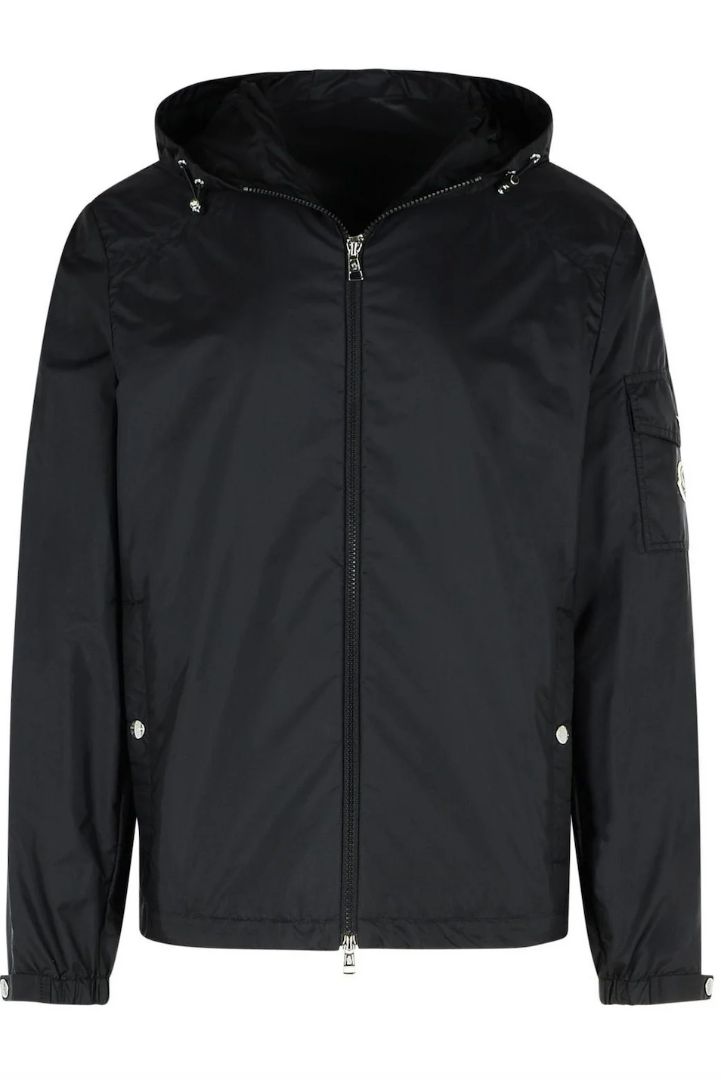 MONCLER zip up hooded rain jacket
