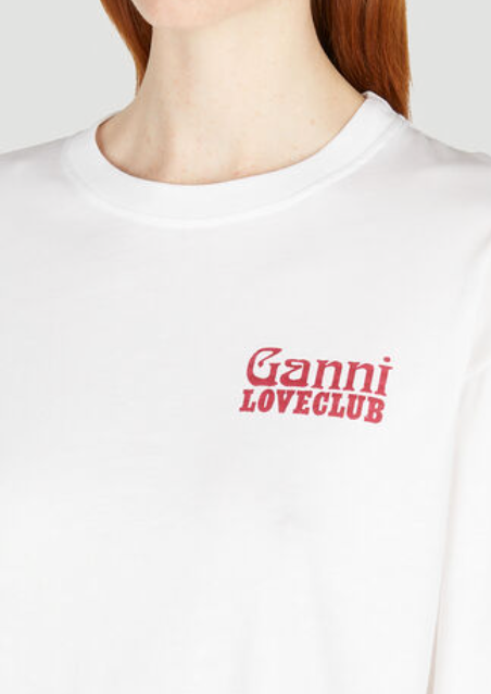 GANNI loveclub layered long sleeve top