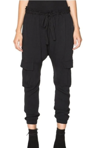 Ulla Johnson Army Pant Crepe Drop Rise Cargo Linen blend