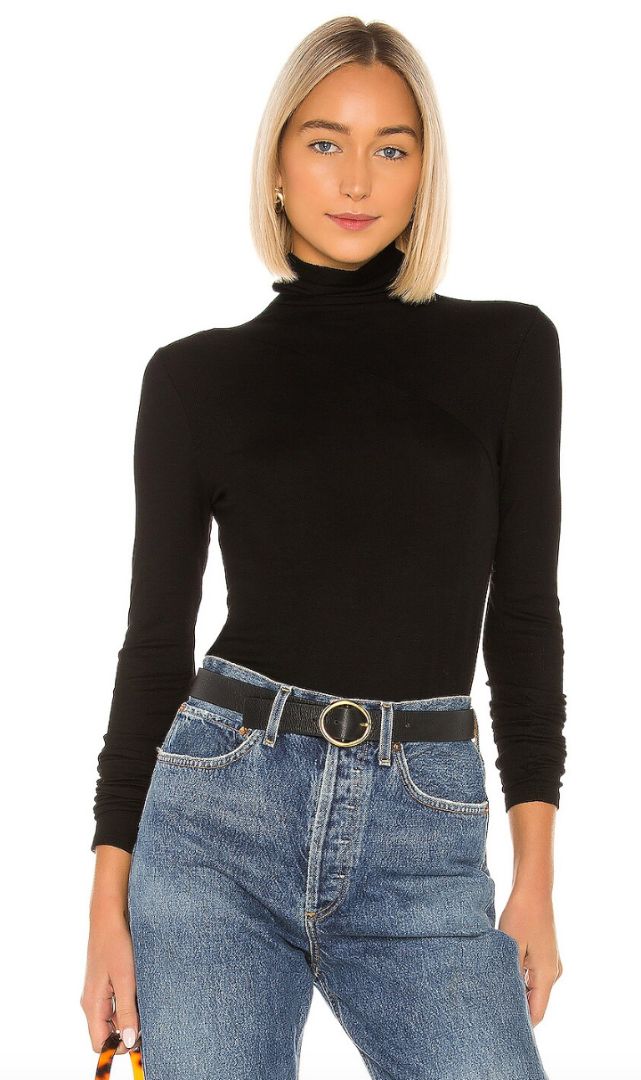 AG NWT black ribbed turtleneck long sleeve