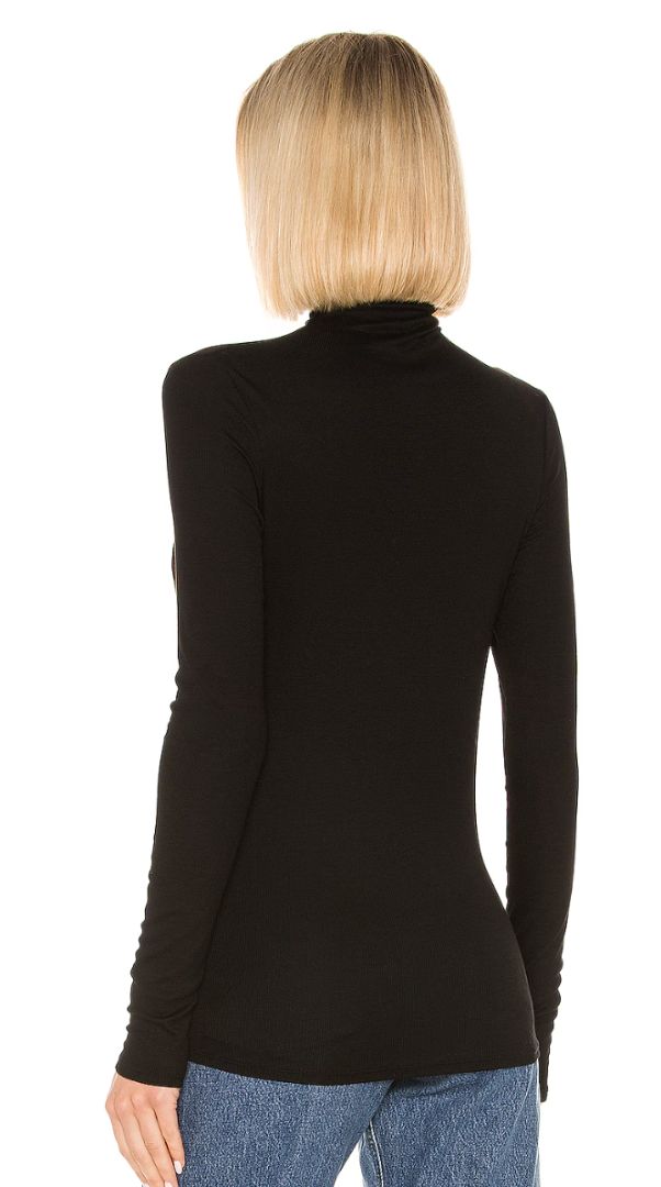 AG NWT black ribbed turtleneck long sleeve