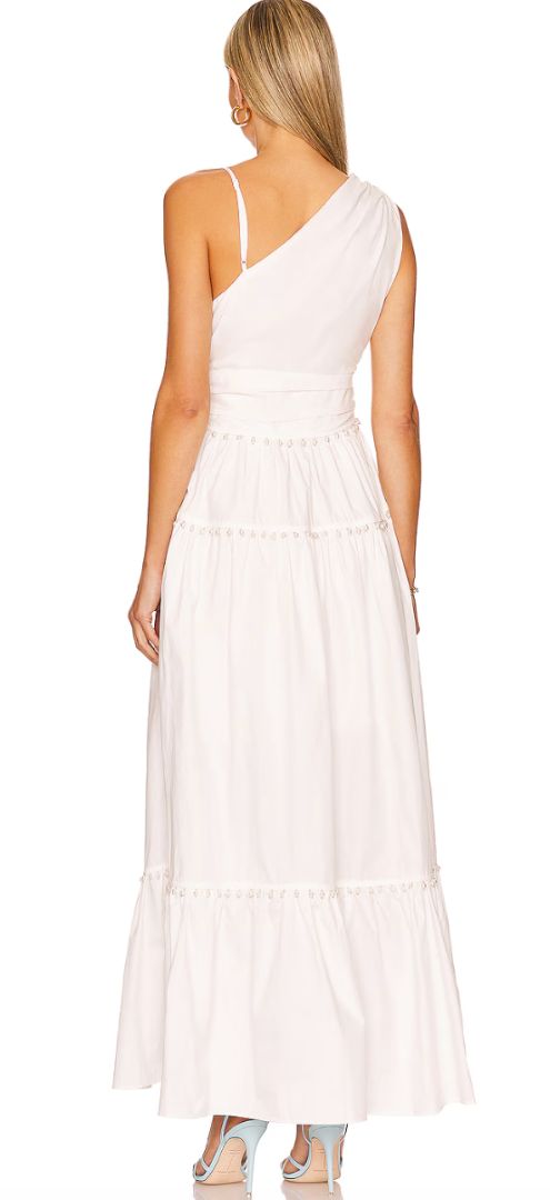 ELLIATT NWT white long dress with pearls (aroha maxi dress)