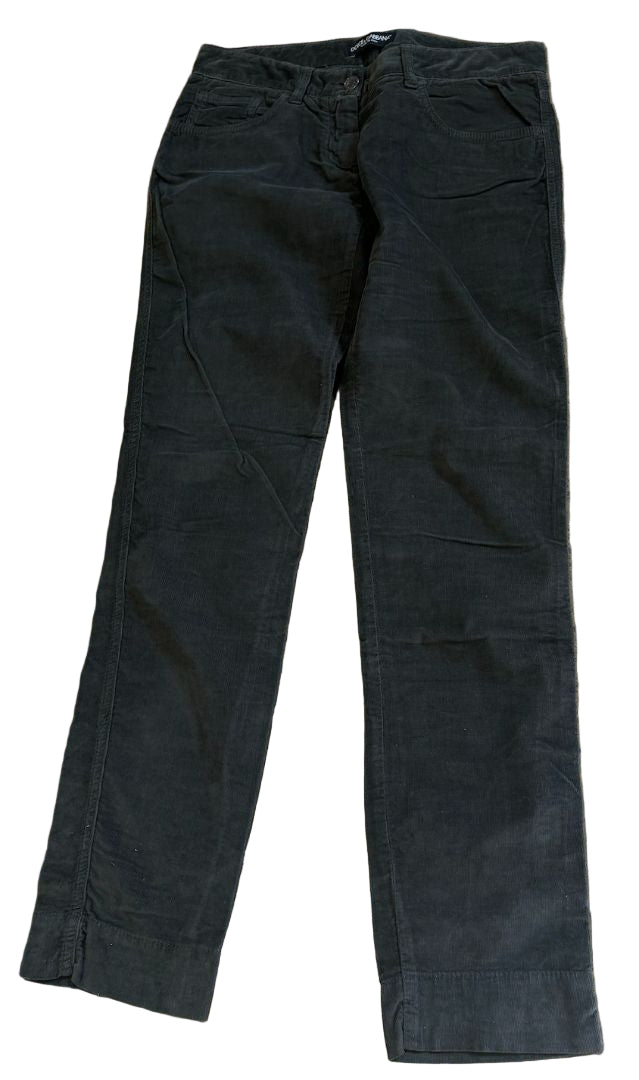 DOLCE & GABBANA green cord trousers