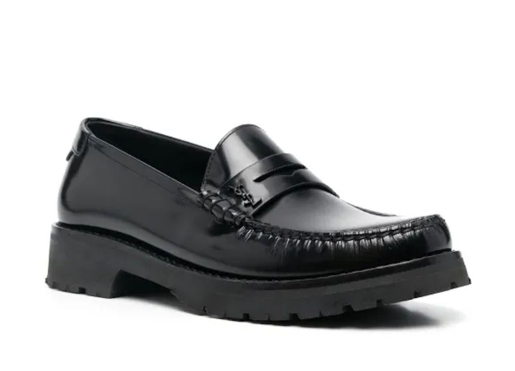 SAINT LAURENT black loafers